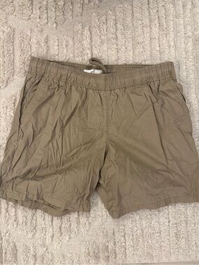BP. Nordstrom Men’s Cotton Drawstring Shorts – Size L – Tan